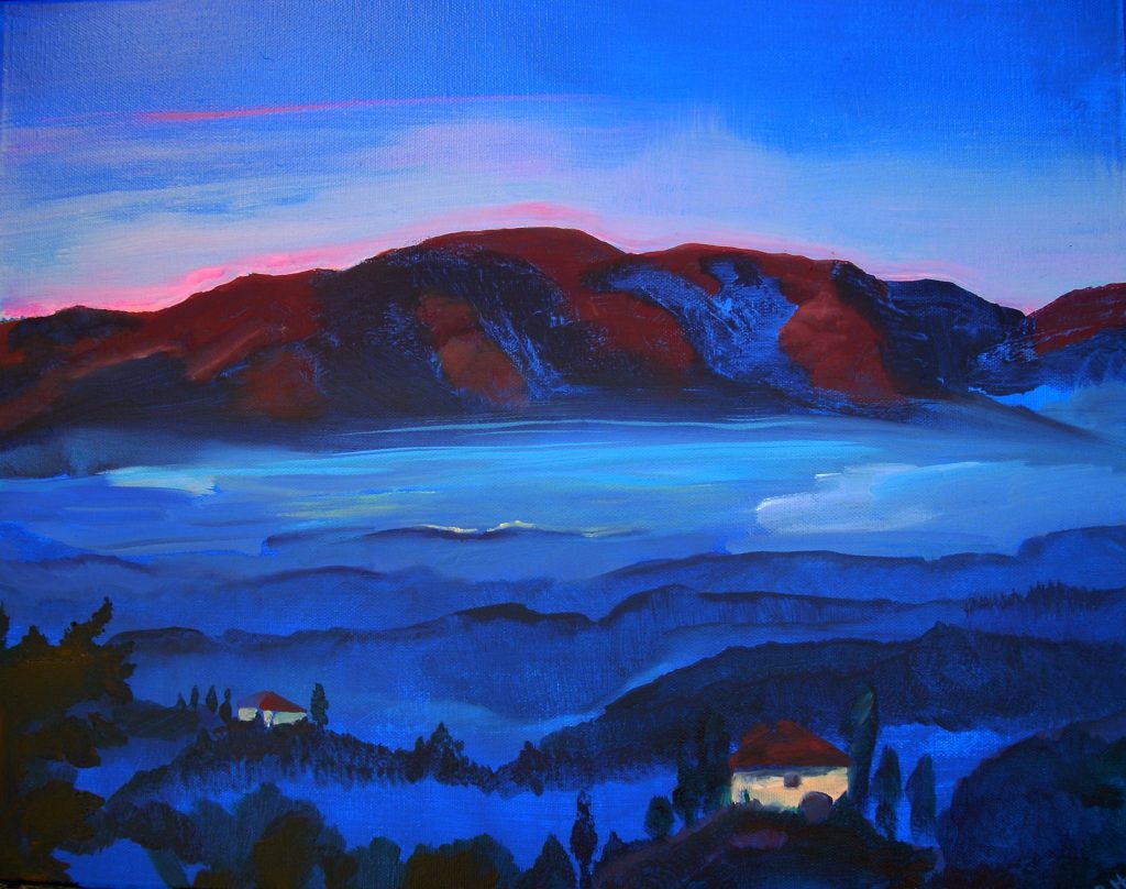 Gemälde "Halbdunkel", Öl auf Leinwand, 50x40 cm